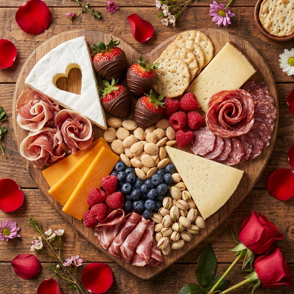 Valentine's Day Charcuterie Board 1